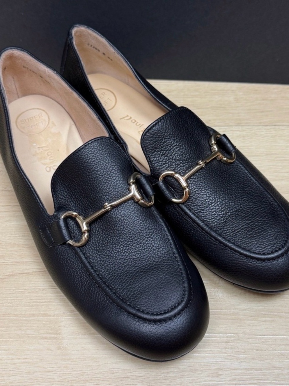 Paul Green - Women's Daphne Apron Toe Loafers - Black Leather Horsebit